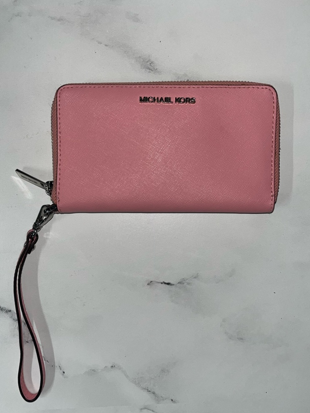 GENTLY USED Michael Kors Pink Wallet Wristlet